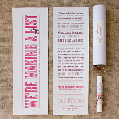 Festive invitation