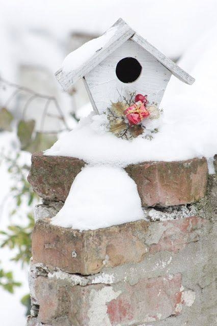 Birdhouse in the Snow