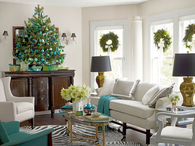 A festive room