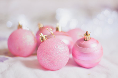 Pink ornaments