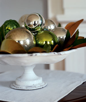 Sparkly ornament display Sparkly ornament display