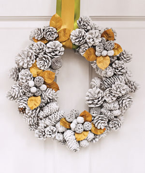 Pinecone wreath