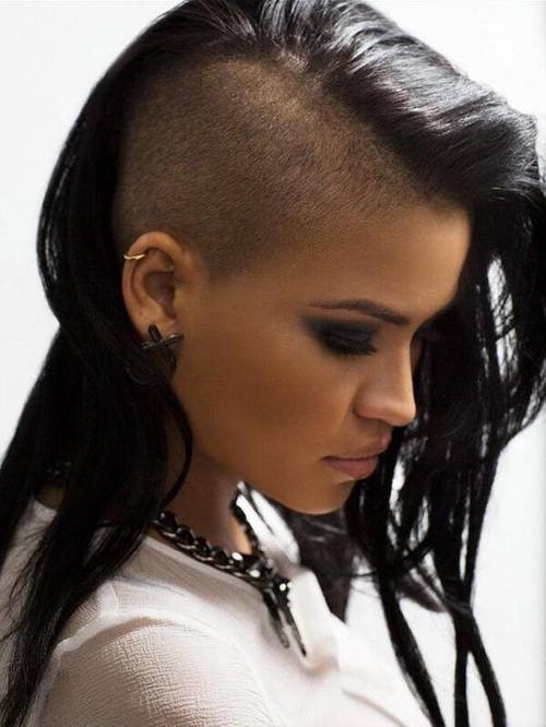 Half shaven hair do