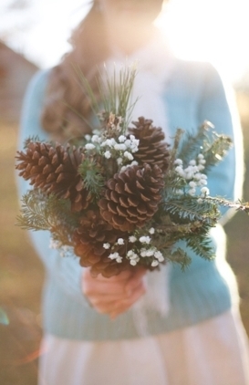 Pine cone bouquet