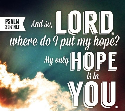 My hope is in You