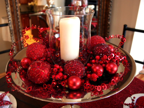 Candle display with glass votive Candle display with glass votive