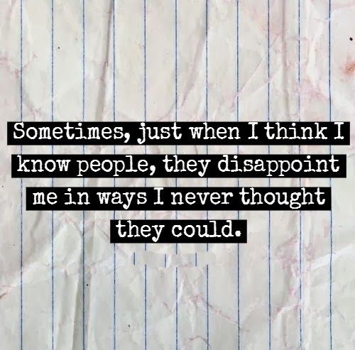 when I think I know people when I think I know people