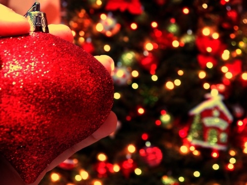 Glittery ornament