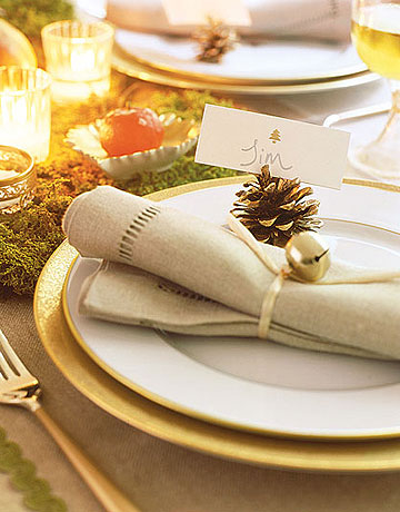 Jingle bell place setting
