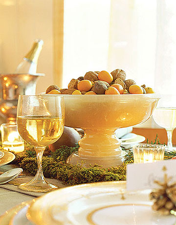 Fruit and nut centerpiece