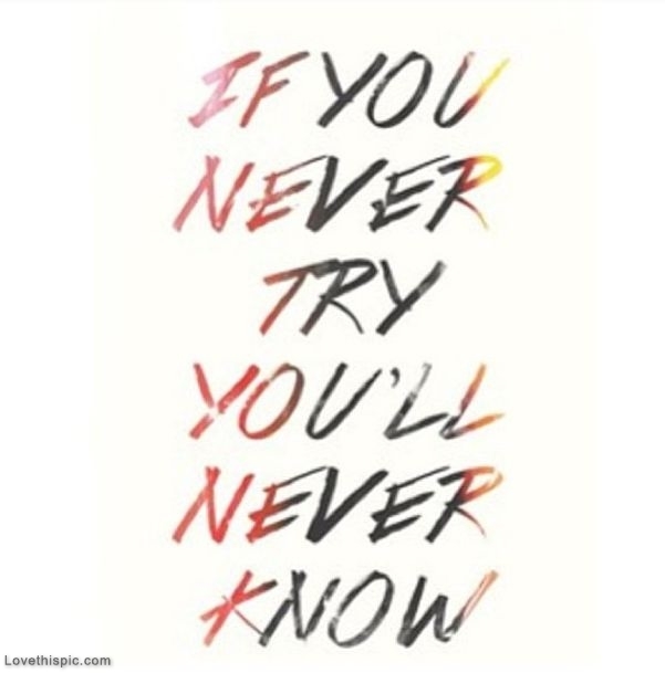 Never Try Never Know