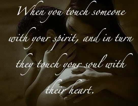 When you touch someone When you touch someone