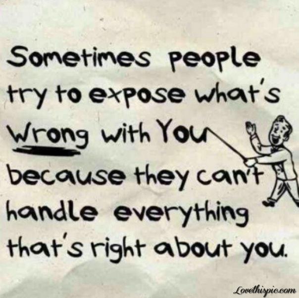 Cant Handle Whats Right With You