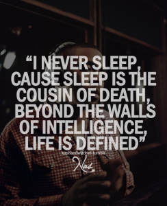 Sleep is the cousin of death