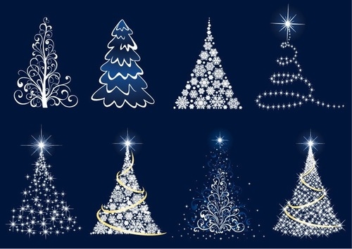 Christmas tree illustrations