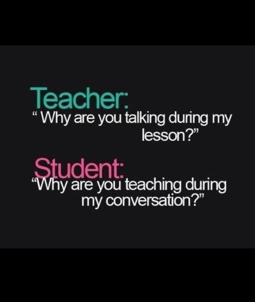Teacher and student