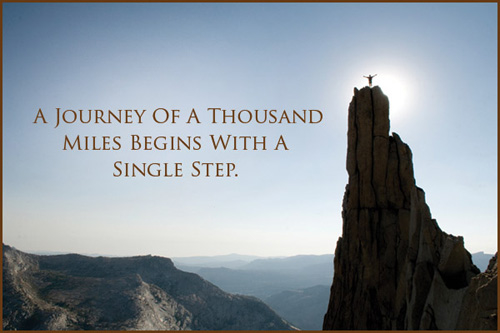A journey of a thousand miles A journey of a thousand miles