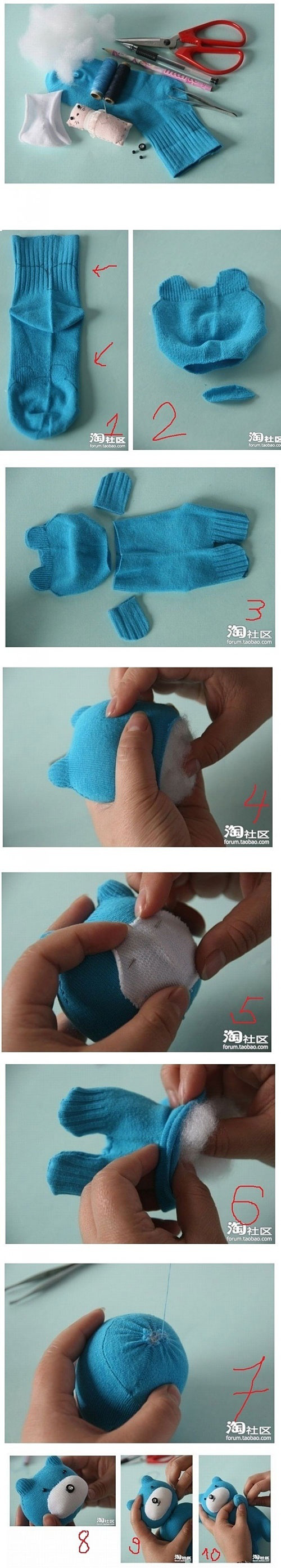 DIY Sock Teddies DIY Sock Teddies