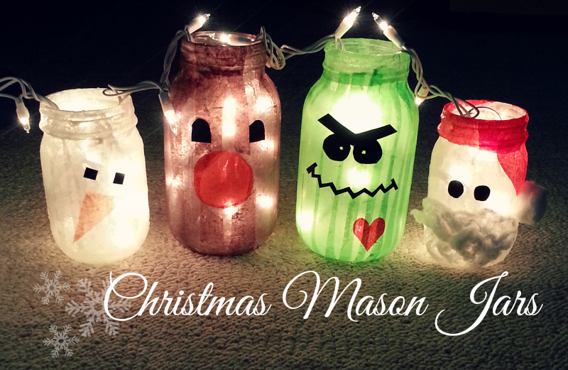 DIY Christmas Mason Jars