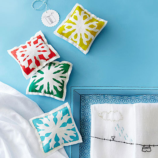 Snowflake sachets Snowflake sachets