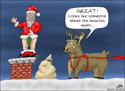 someone spiked the eggnog