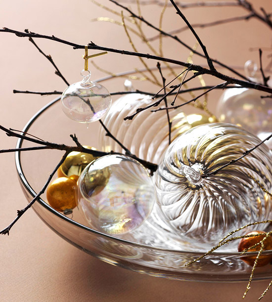 Branches and ornaments decoration Branches and ornaments decoration
