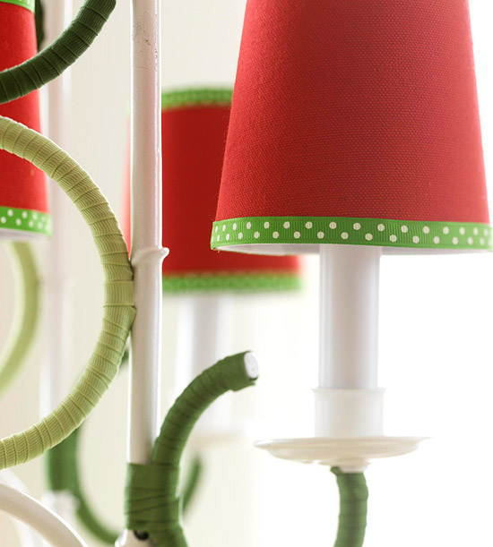 Colorful chandelier covers Colorful chandelier covers