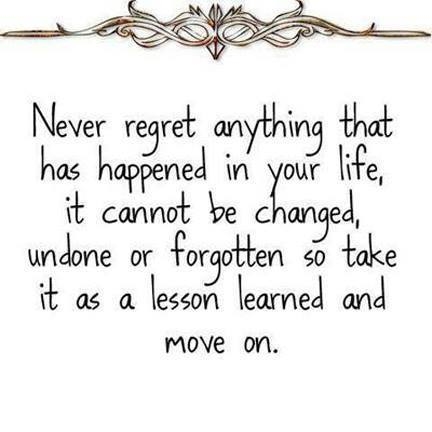 never regret anything never regret anything