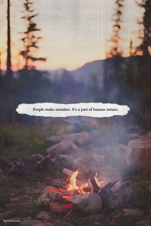 People make mistakes