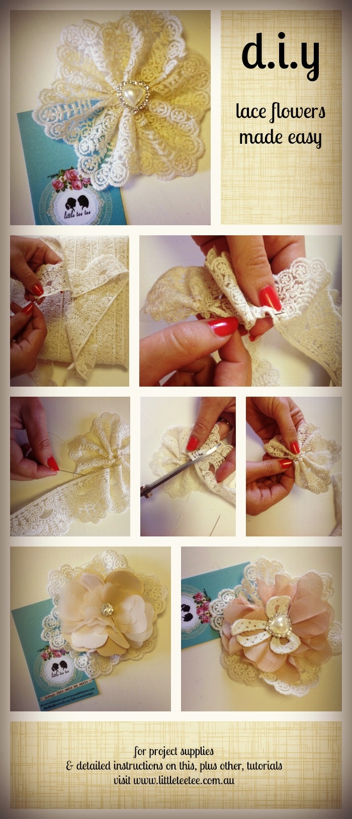 DIY Lace Flower