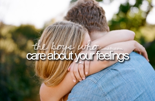The boys who care about your feelings