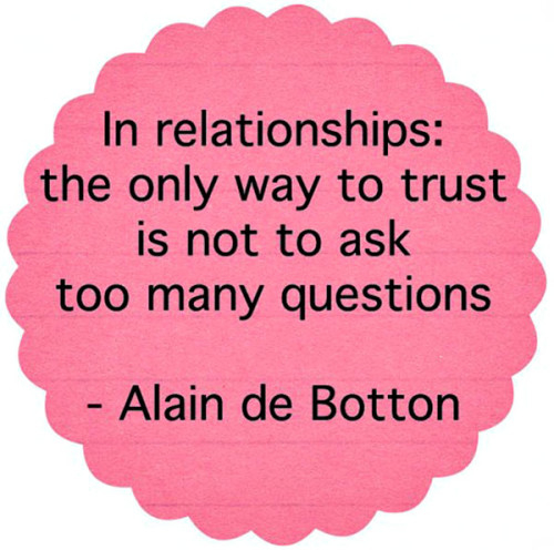 The only way to trust The only way to trust