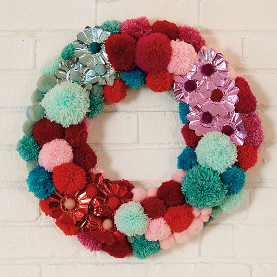 Pom Pom Wreath