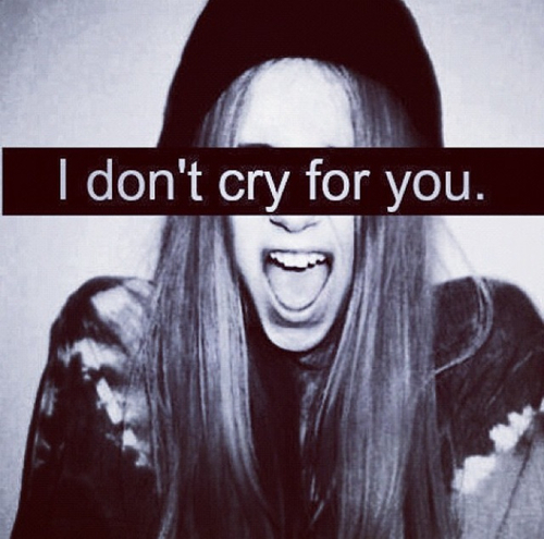 I dont cry for you I dont cry for you