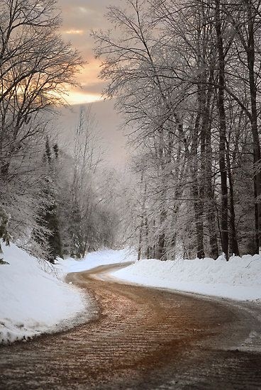 Snowy road Snowy road