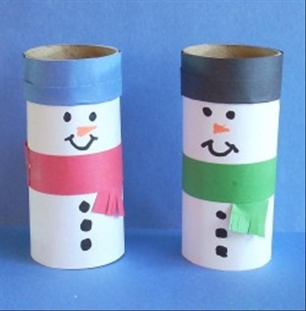 Toilet Paper Snowmen Toilet Paper Snowmen