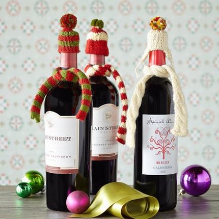 Wine Bottle Christmas Toppings Wine Bottle Christmas Toppings