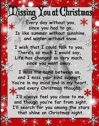 Missing you at Christmas Missing you at Christmas