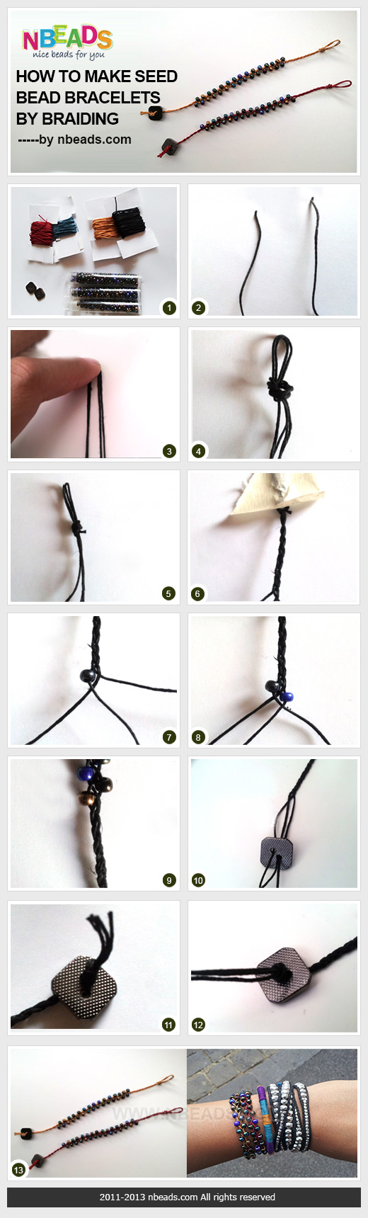 How to Make Seed Bead Bracelets By Braiding How to Make Seed Bead Bracelets By Braiding