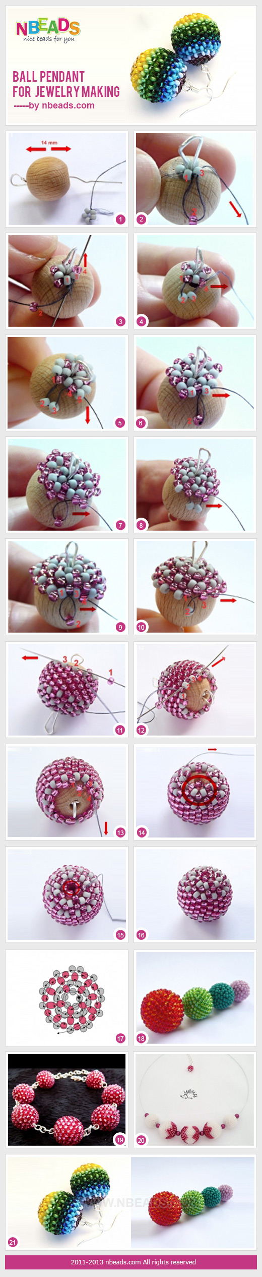 Ball Pendant for Jewelry Making