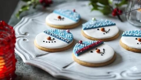 Snowman cookies Snowman cookies