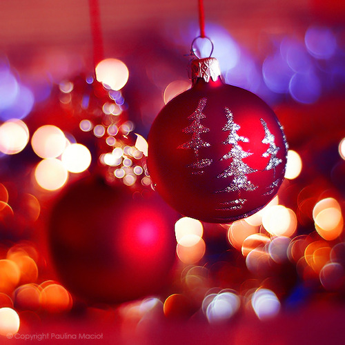 Snow tree ornaments