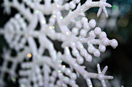 Glittery snowflake