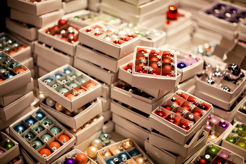 Boxes of Ornaments