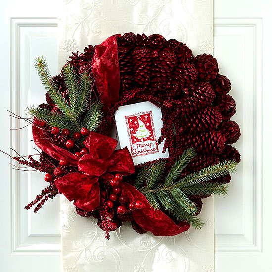 Traditional christmas wreath