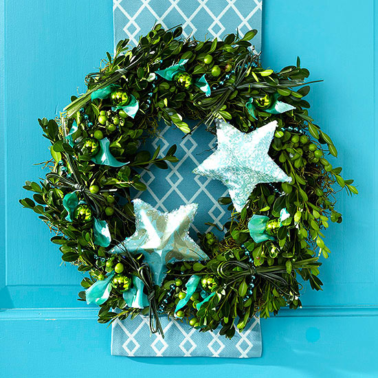 Scrap ribbon wreath