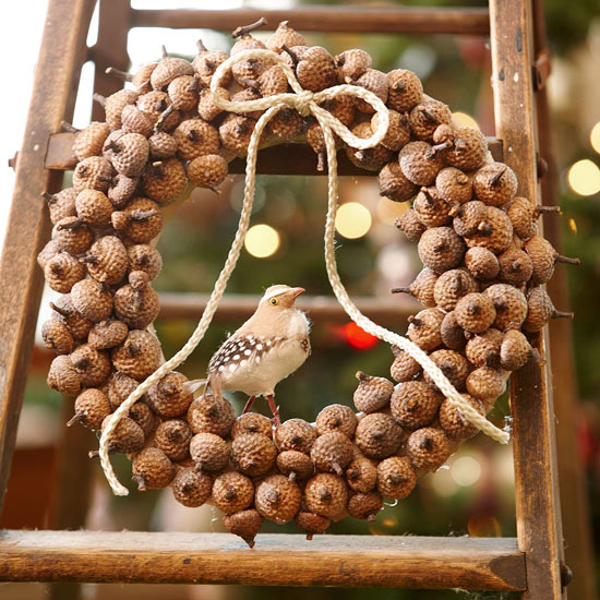 Natural acorn Christmas Wreath Natural acorn Christmas Wreath