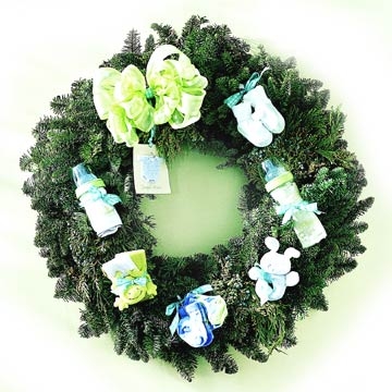 Baby themed wreath