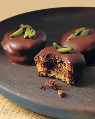 Chocolate pistachio cookies