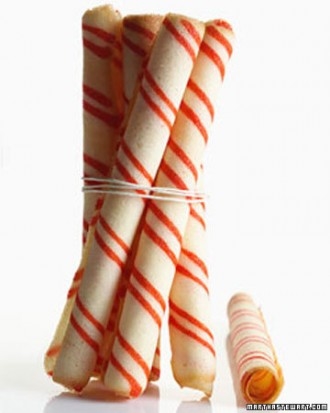 Candy striped cookie sticks Candy striped cookie sticks